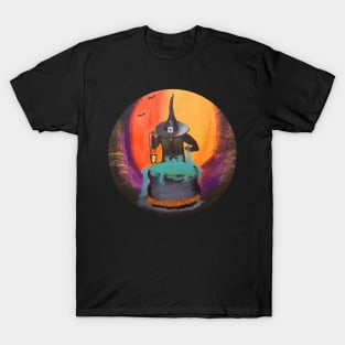 Acrylic painting of a witchy, witchy witch witch - Art T-Shirt